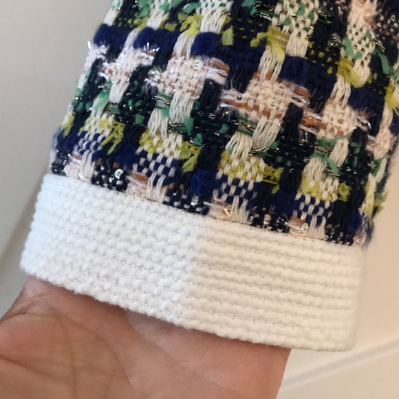 Kate Spade Juniper Pop Tweed Topper Jacket Blazer Size 10 - Picture 9 of 16